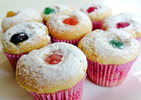 Mini cupcakes con gomitas
